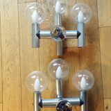 Paire d'appliques space age Kalmar 3 feux