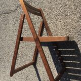 Folding wooden chair