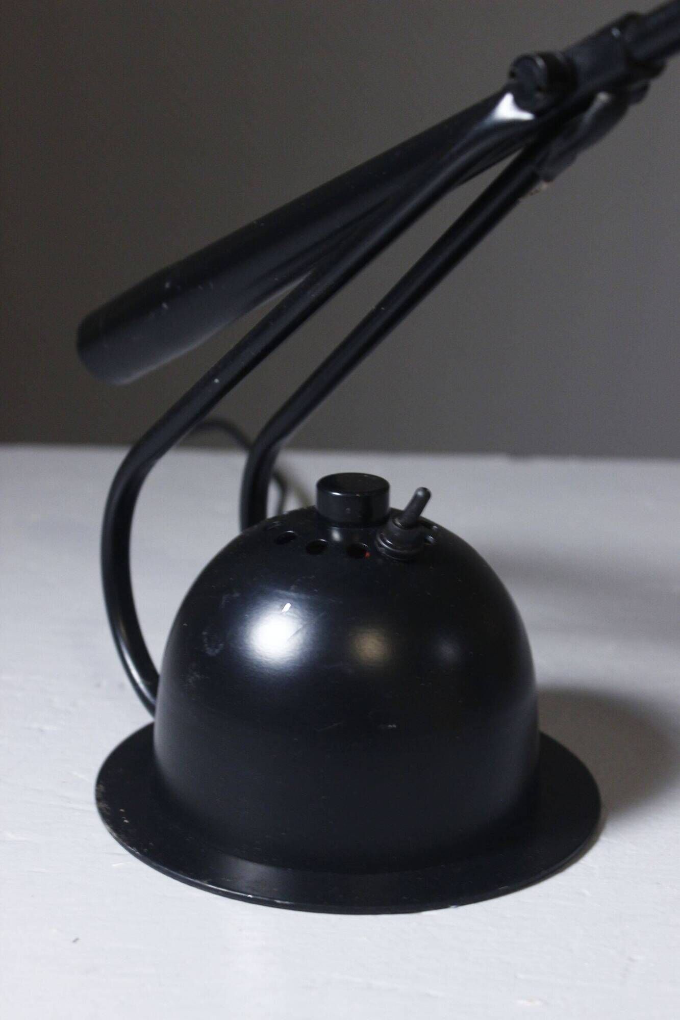 Aluminor France vintage desk lamp post-modern design 1980s