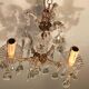 Old baroque chandelier with tassels