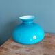 Turquoise opaline glass globe lampshade