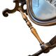 Vintage wooden table mirror / baroque floor mirror