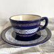 Grande tasse HB Quimper avec soucoupe