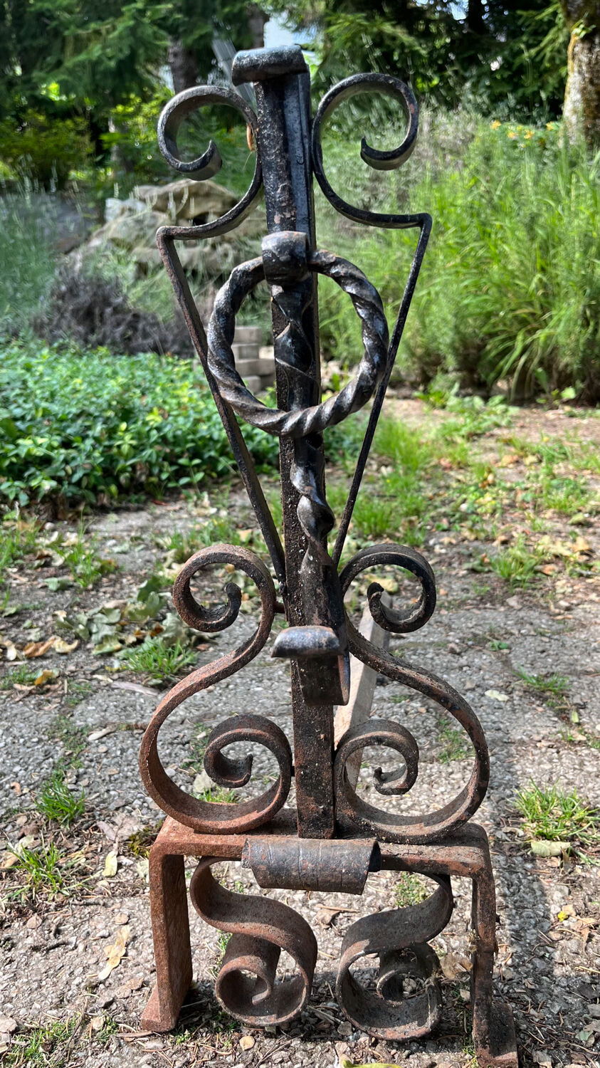 Pair of old andirons