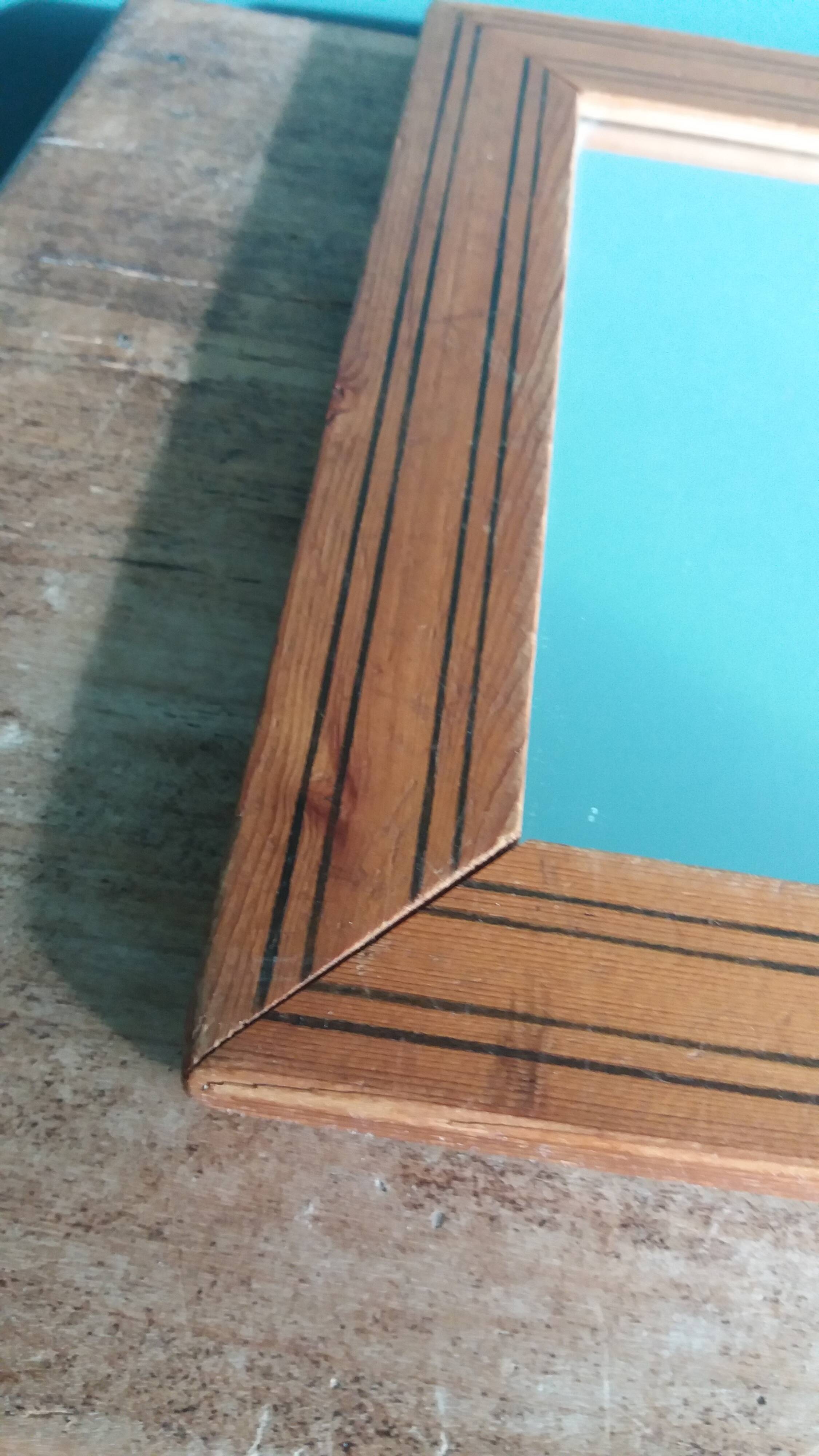 Wooden frame mirror 24 x 17.7
