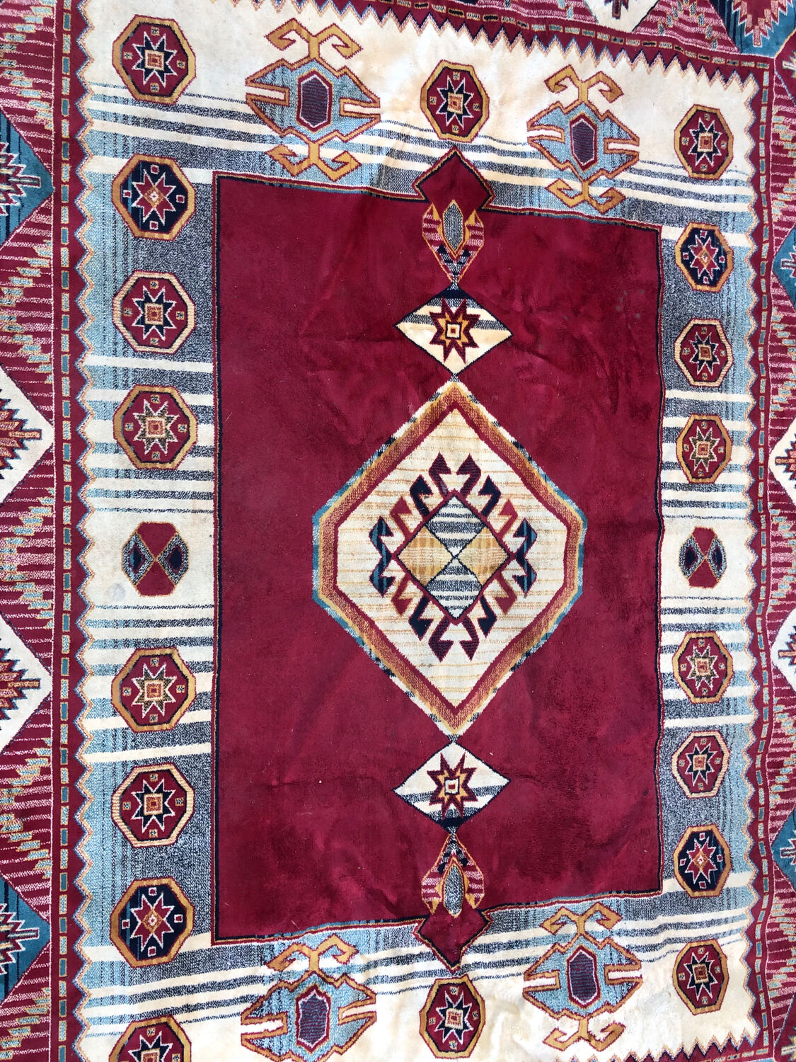 Patterned Kilim rug