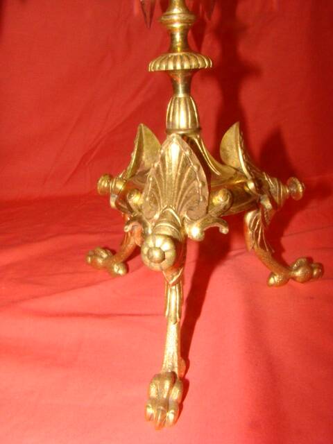 pair of bronze candelabra with 4 candle holders from the late 19th century