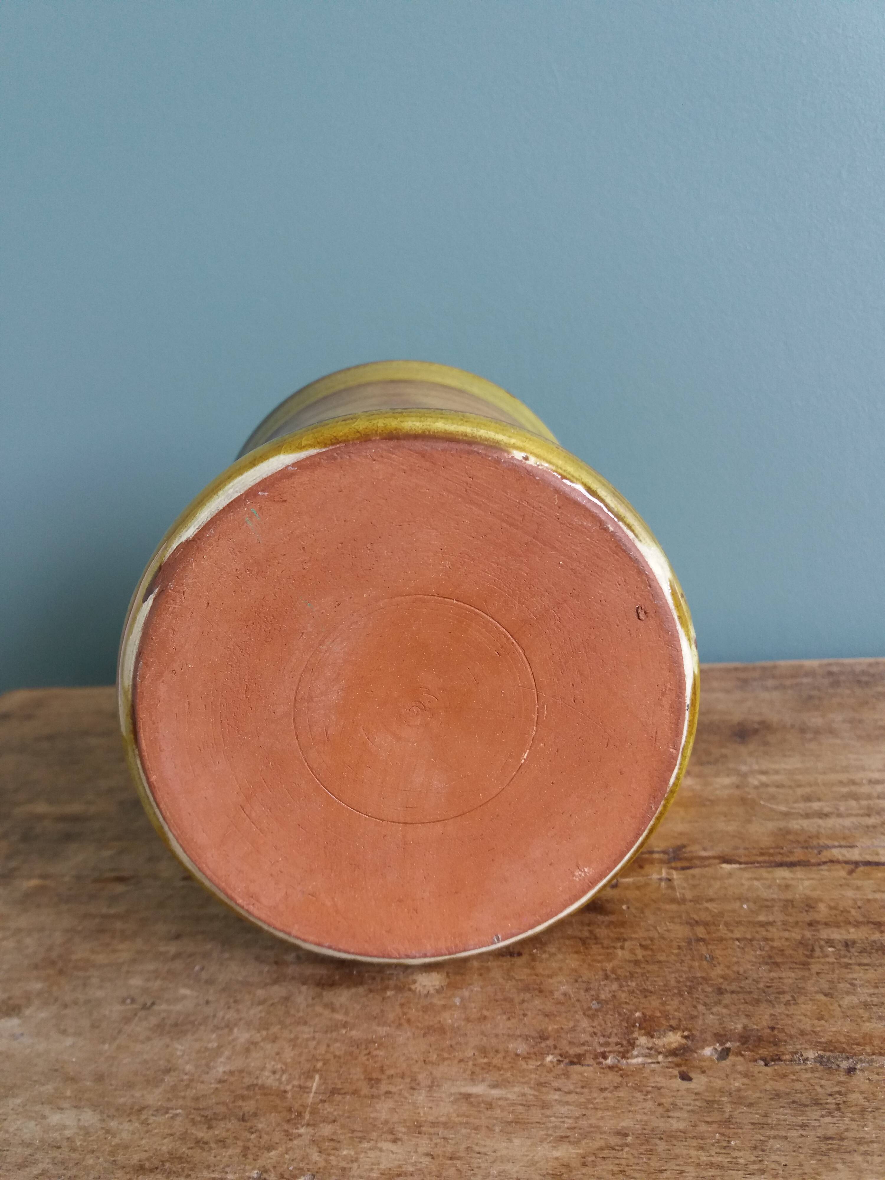 Handmade terracotta mug cup