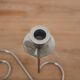 Vintage double candlestick in chrome metal – Spiral design
