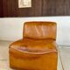 Brutalist Style DS-15 Leather Lounge Chair from De Sede, Switzerland 1970s