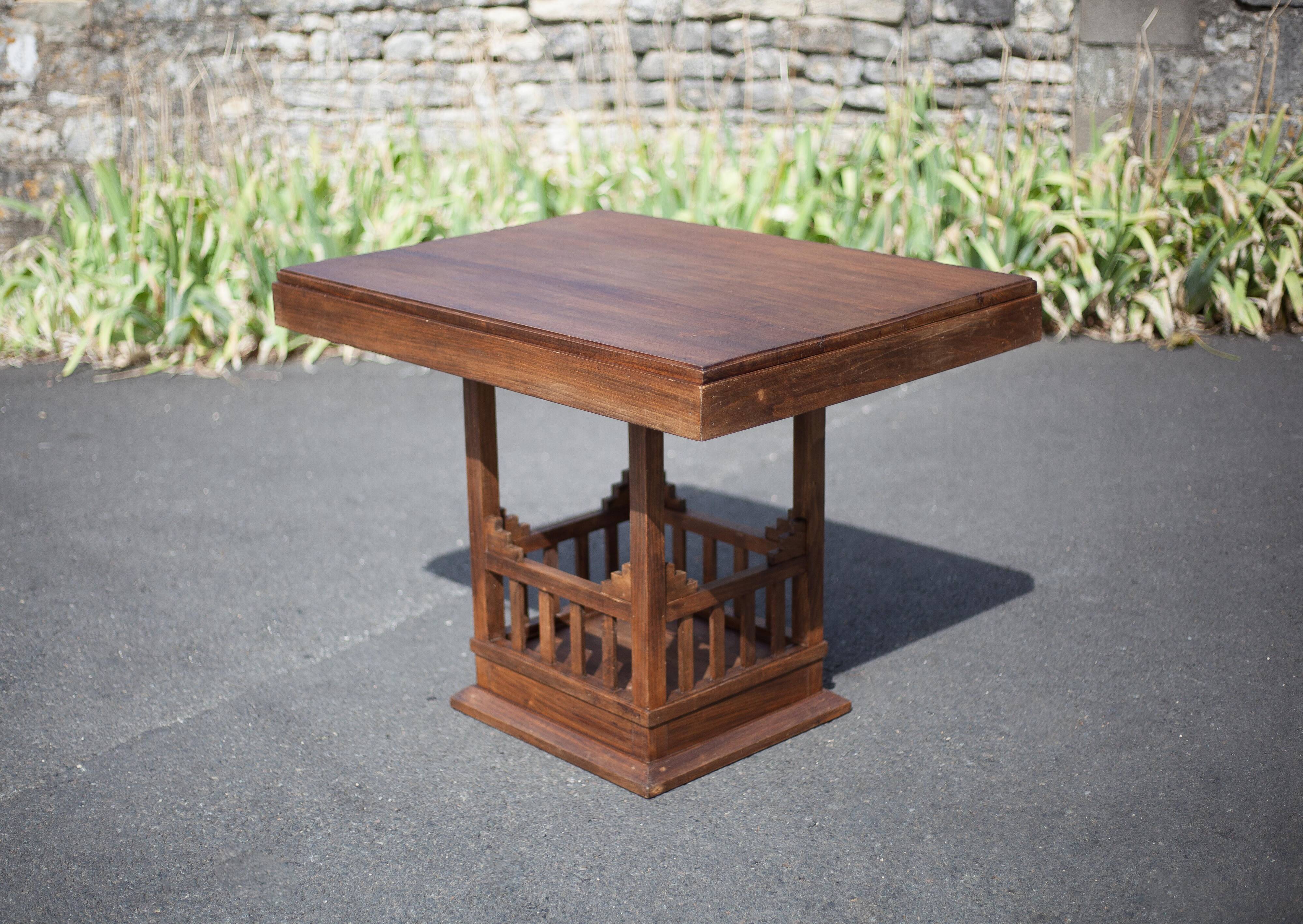 Vintage wooden dining table, wooden table, living room table, interior decor