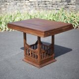 Vintage wooden dining table, wooden table, living room table, interior decor