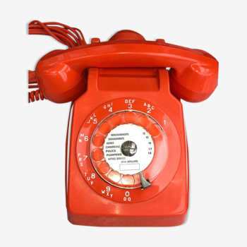 Vintage orange phone