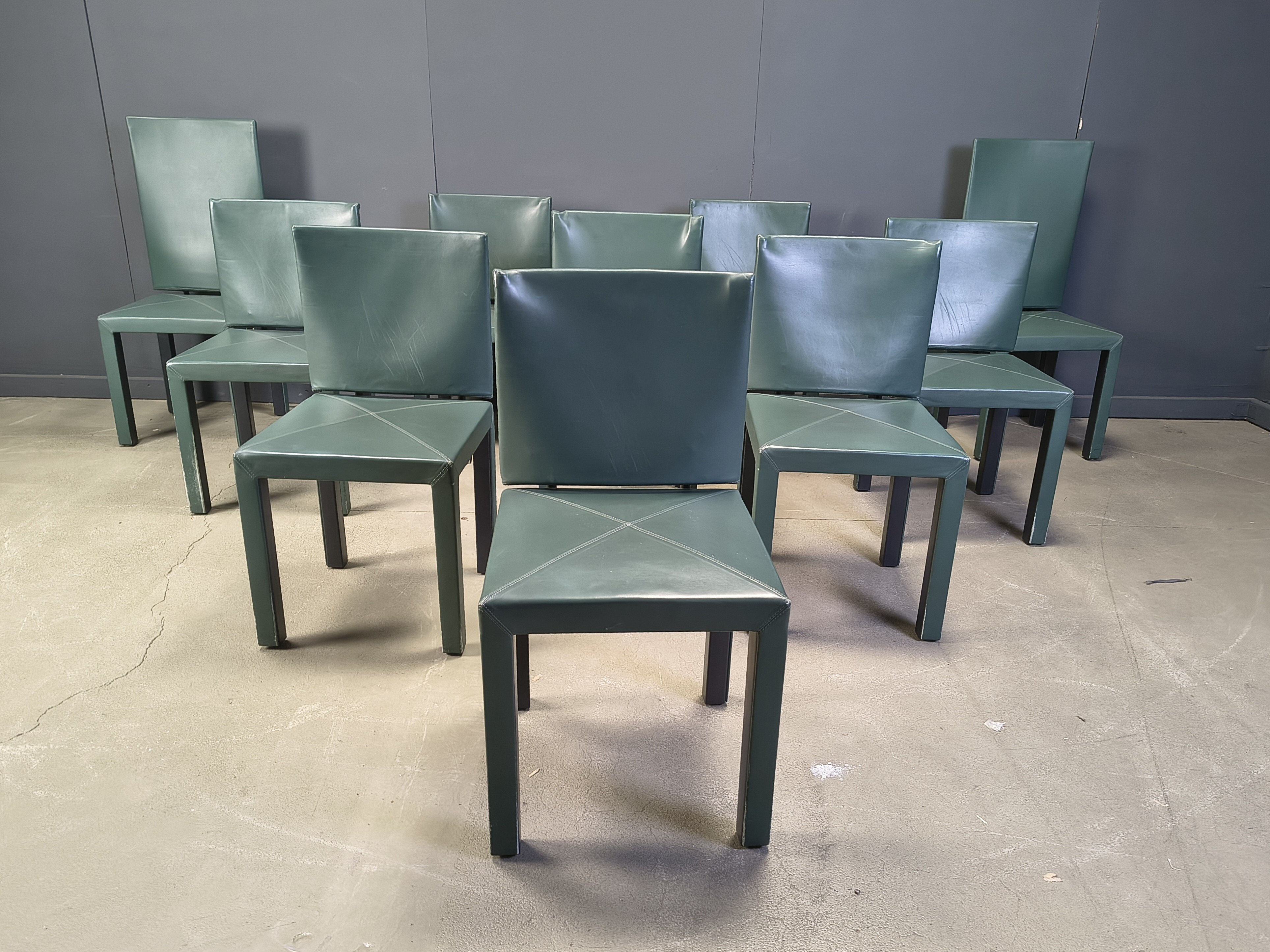 Arcadia dining chairs by Paolo Piva for B&B Italia set of 10