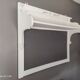 Old white and taupe “Market Day” oak shelf