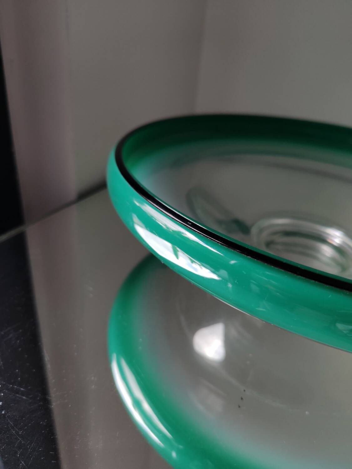 Glass bowl by wmf ikora, circa 1930.
