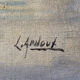 Paintings  "Lakescapes" nocturnal and daytime signed L. Arnoux