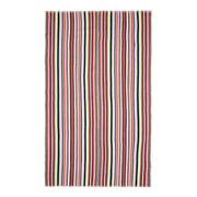 1970s Vintage Turkish Oushak Handmade Wool Cotton Red Area Rug 174x287