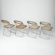 Set of 4 Plia chairs by Giancarlo Piretti for Castelli / Anonima Castelli, 1960s