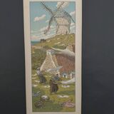 Lithograph by Henri Rivière Le Vent