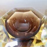 Cendrier Sommerso Murano, design d'Alessandro Mandruzzato, années 70