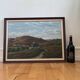 Antique original landscape oil painting, signed countryside art