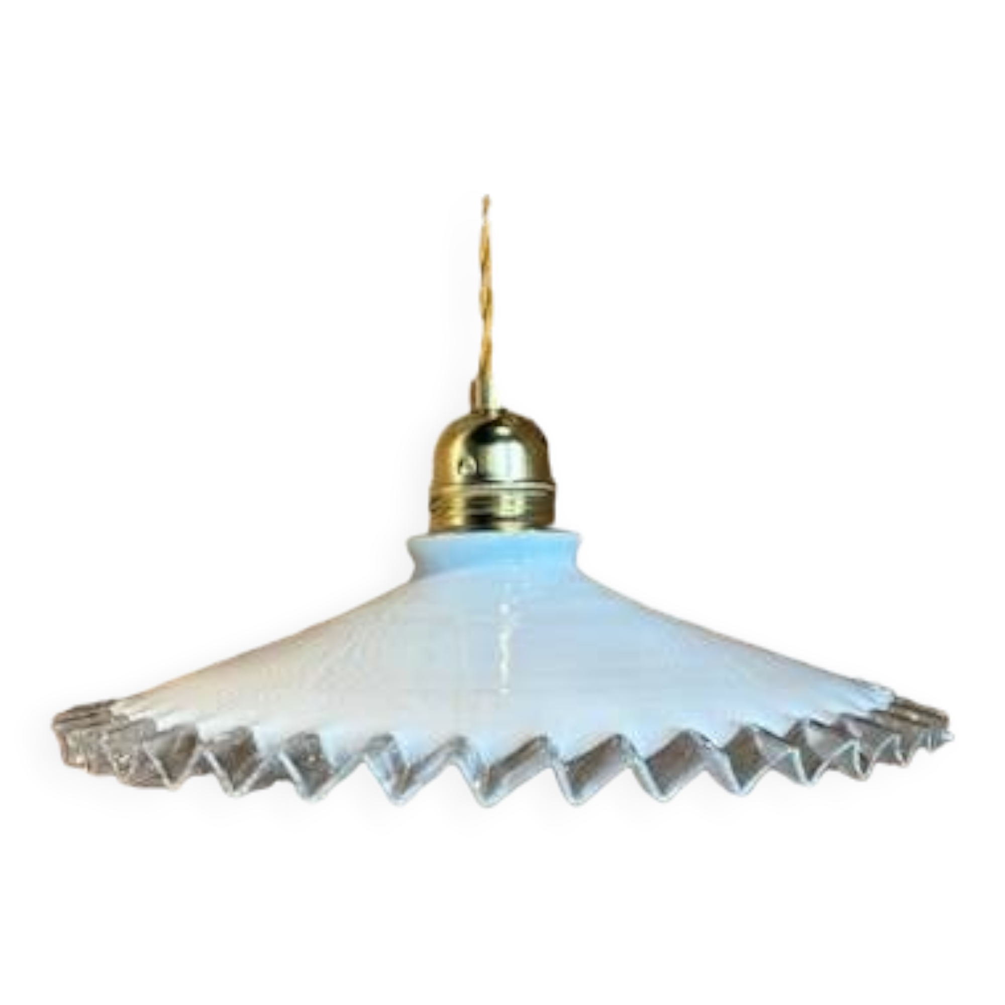 Serrated Glass Pendant