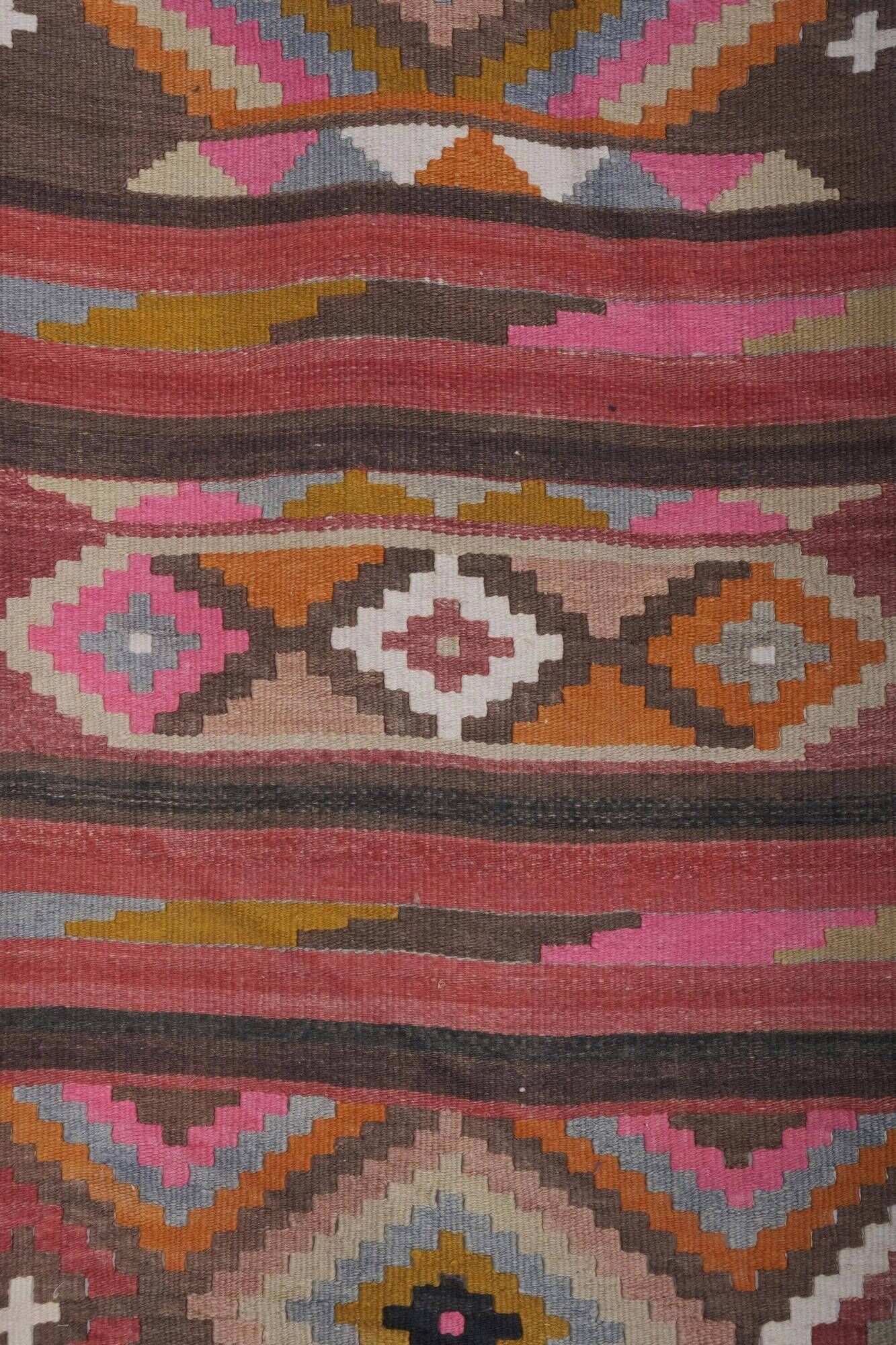 Vintage Turkish hallway rug 70x700 cm