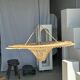 Suspension rattan saucer iron frame D:120 H:60