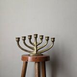 Bronze chandelier Scandinavian brutalist decoration