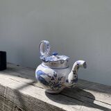 Théière en céramique bleu Moustiers