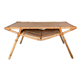 Vintage rattan coffee table