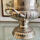 Silver-plated metal champagne bucket ice bucket