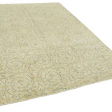 Hand-knotted turkish beige rug 206 cm x 284 cm