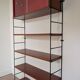 Etagère bibliothèque murale métal et bois 60'