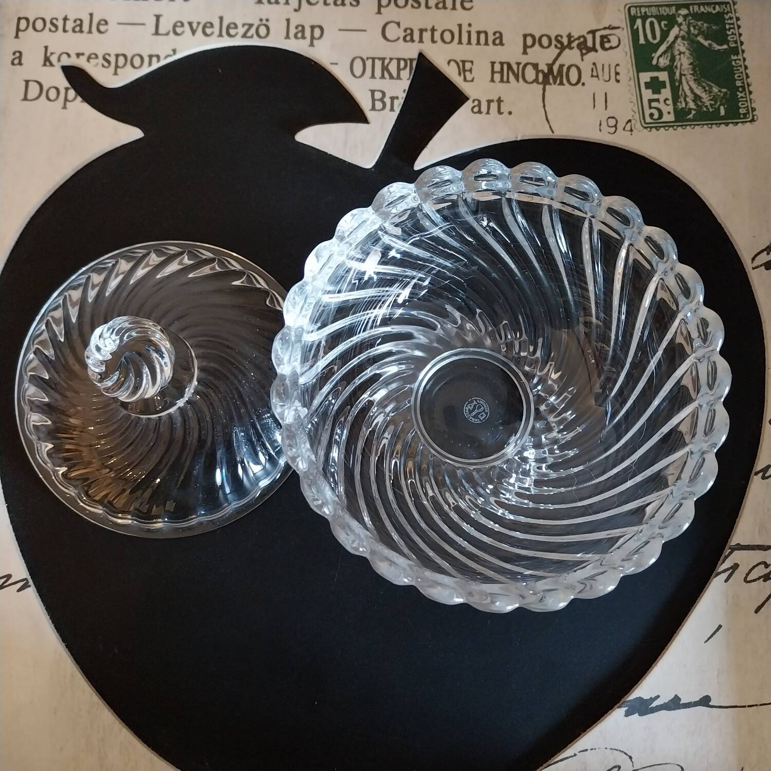 Baccarat crystal candy box