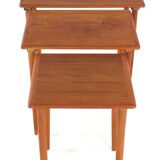 Set of 3 danish nesting tables - danish mid century modern design