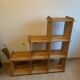 Vintage Mountain Pine Staircase Bookcase Circa 1980