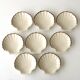 Set of 8 Emile Henry Scallops - Beige culinary pottery