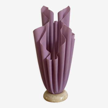 Lampe corolle vintage violette