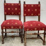 Living room (carved chairs and armchairs) in Louis XIII style