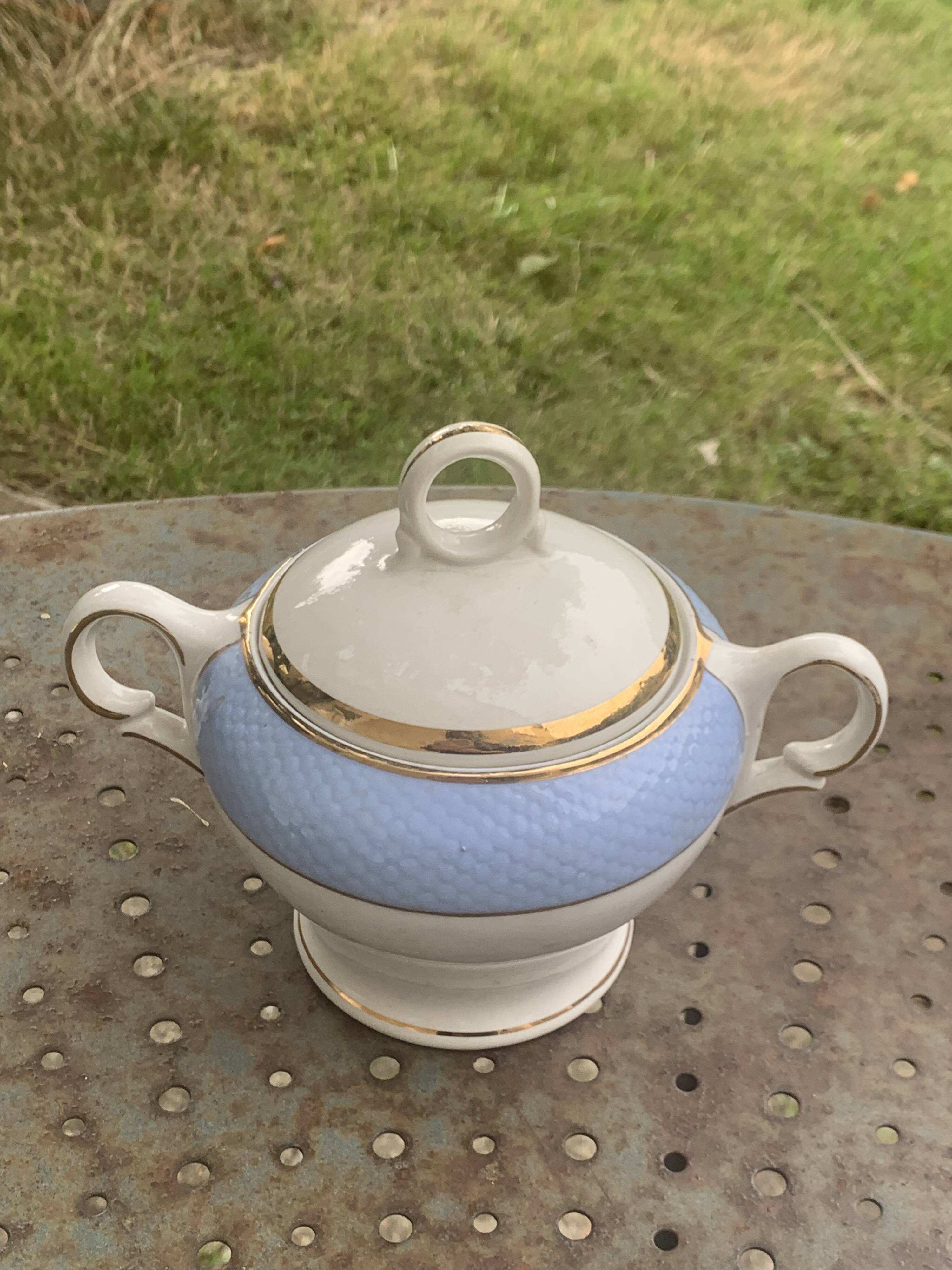 Coffee service, composed of 17 pieces, Poreylor, l amandinoise, vintage