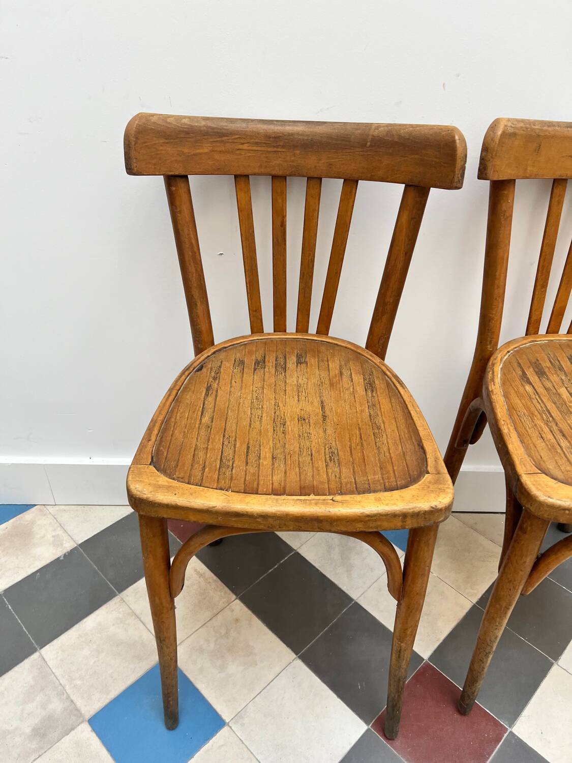 Pair of bistro chairs