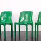 Chaise "Selene" verte par Vico Magistretti / Artemide