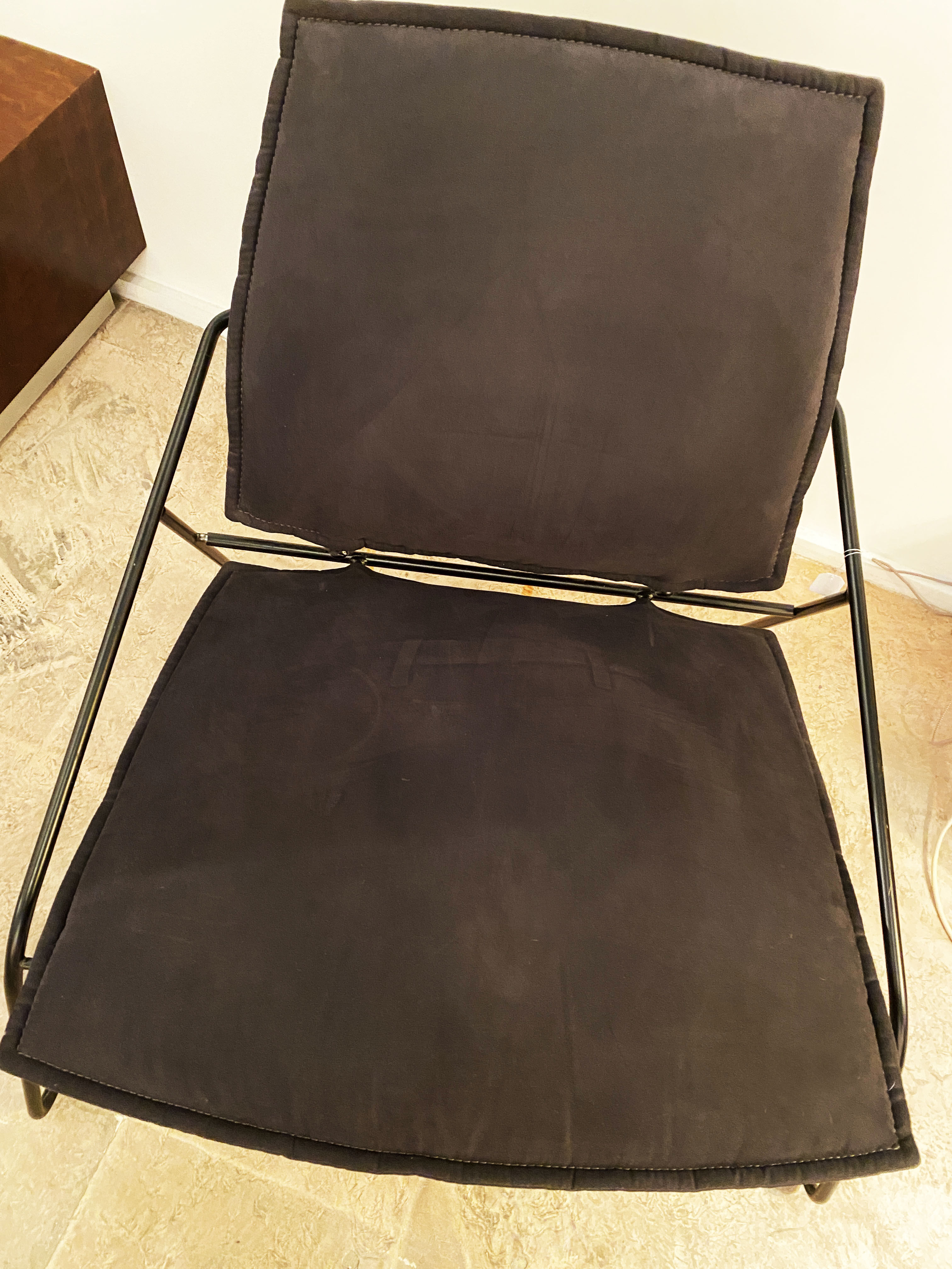 Fauteuil tubulaire noir
