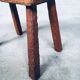 Carved Oak Side Table, 1940s