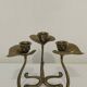 Vintage brass leaf chandelier