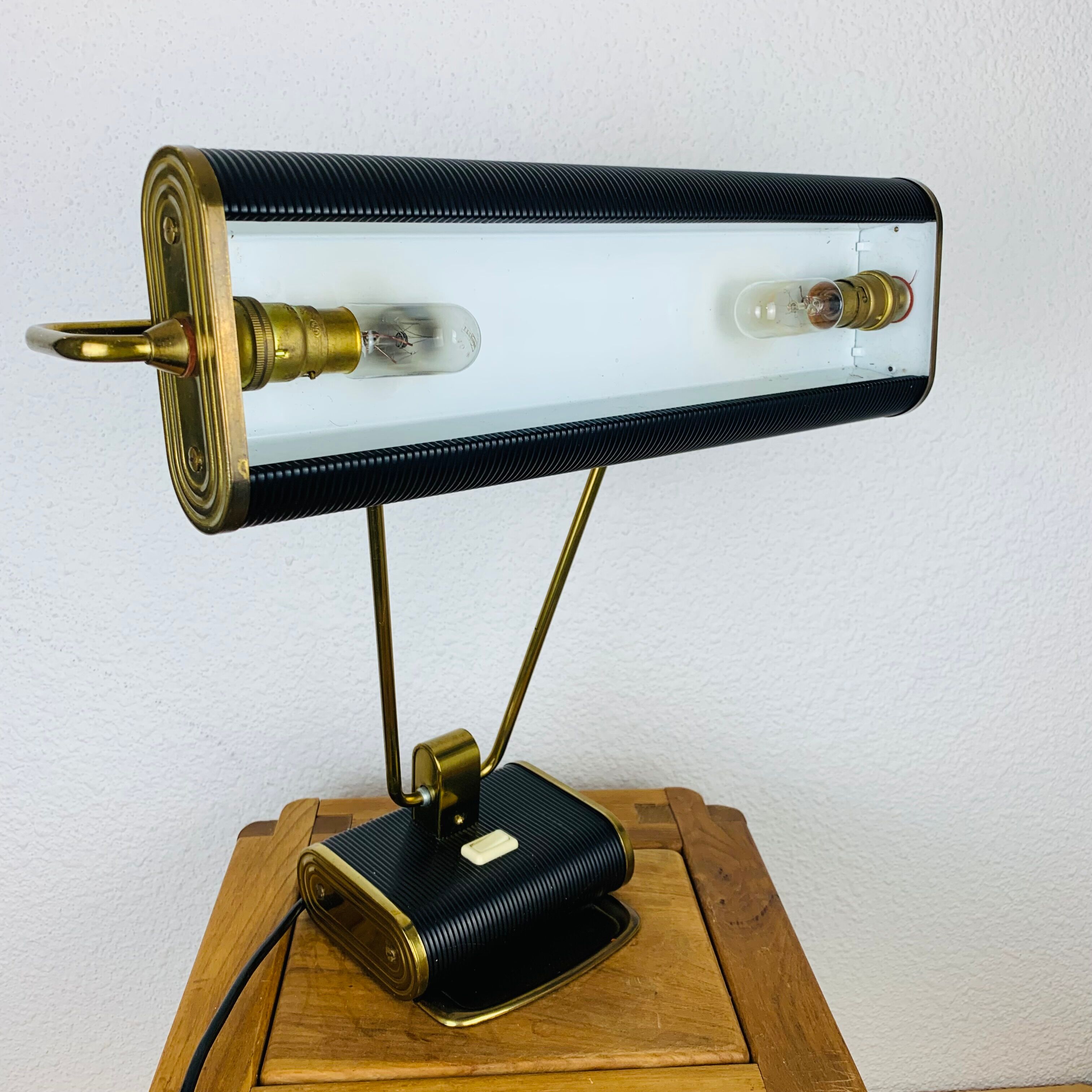 Lampe Jumo N71 noir et doré Jumo
