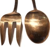 Tree branch shaped salad servers