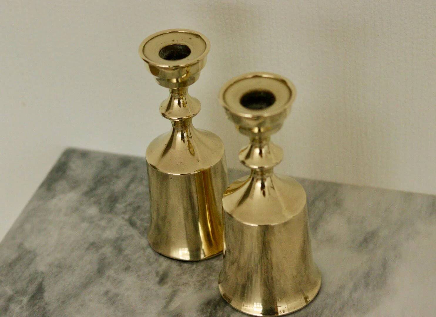 Dansk Copenhagen brass candle holders